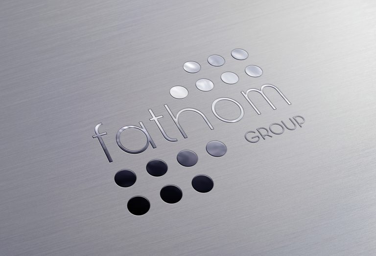 Chosen logo design of Fathom Ltd