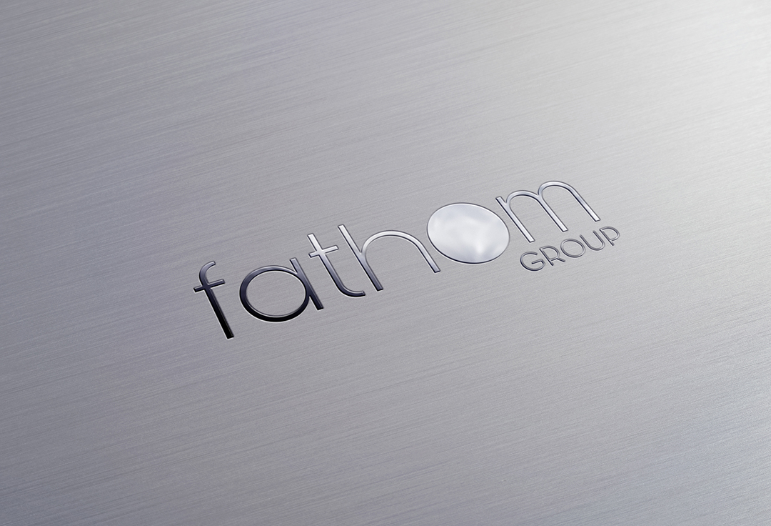One of options for logo design of Fathom Ltd
