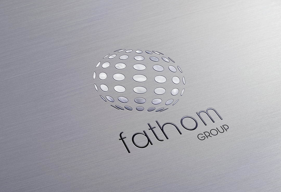 One of options for logo design of Fathom Ltd