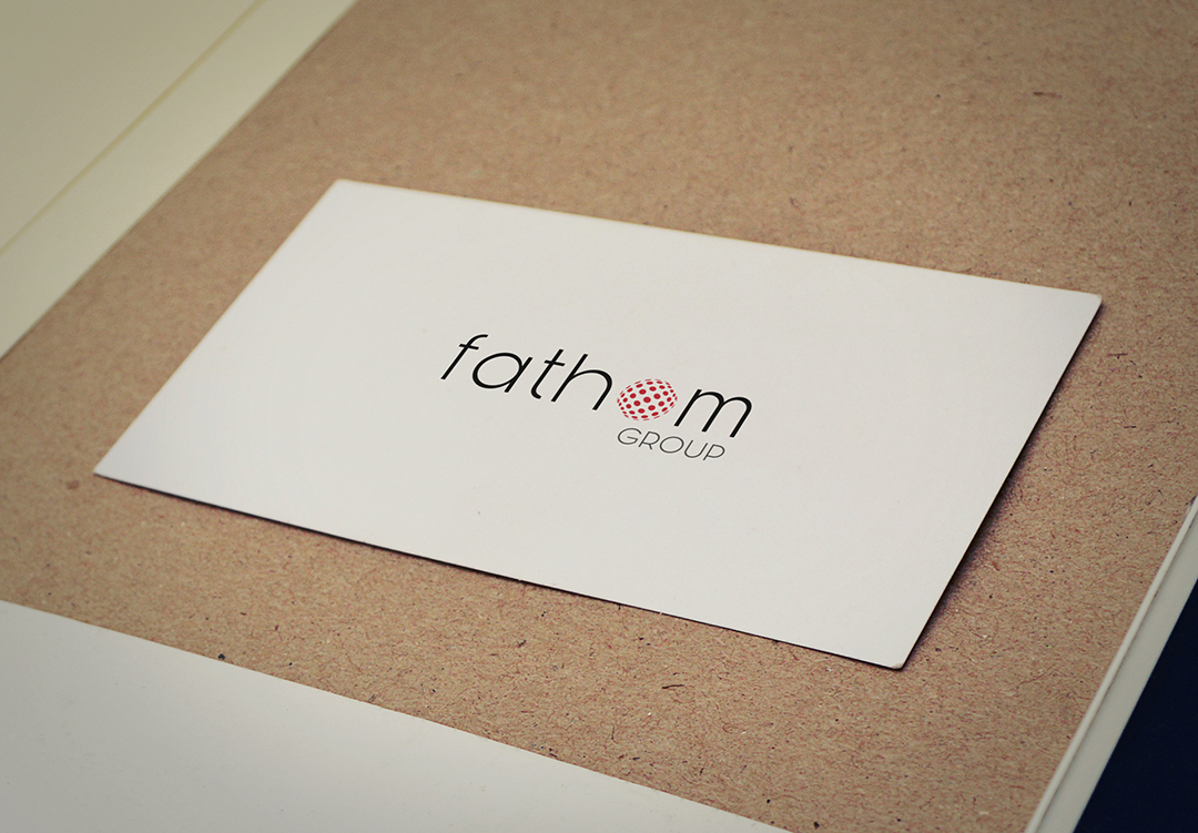 business card with logo suggestion on it.